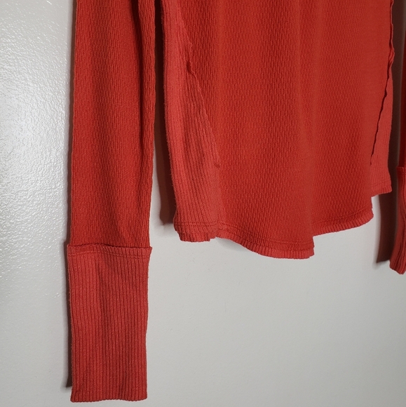 NEW Free People Wrap It Up Thermal Top Pollen Dust Bohemian Sexy Spring V Neck - Picture 9 of 14